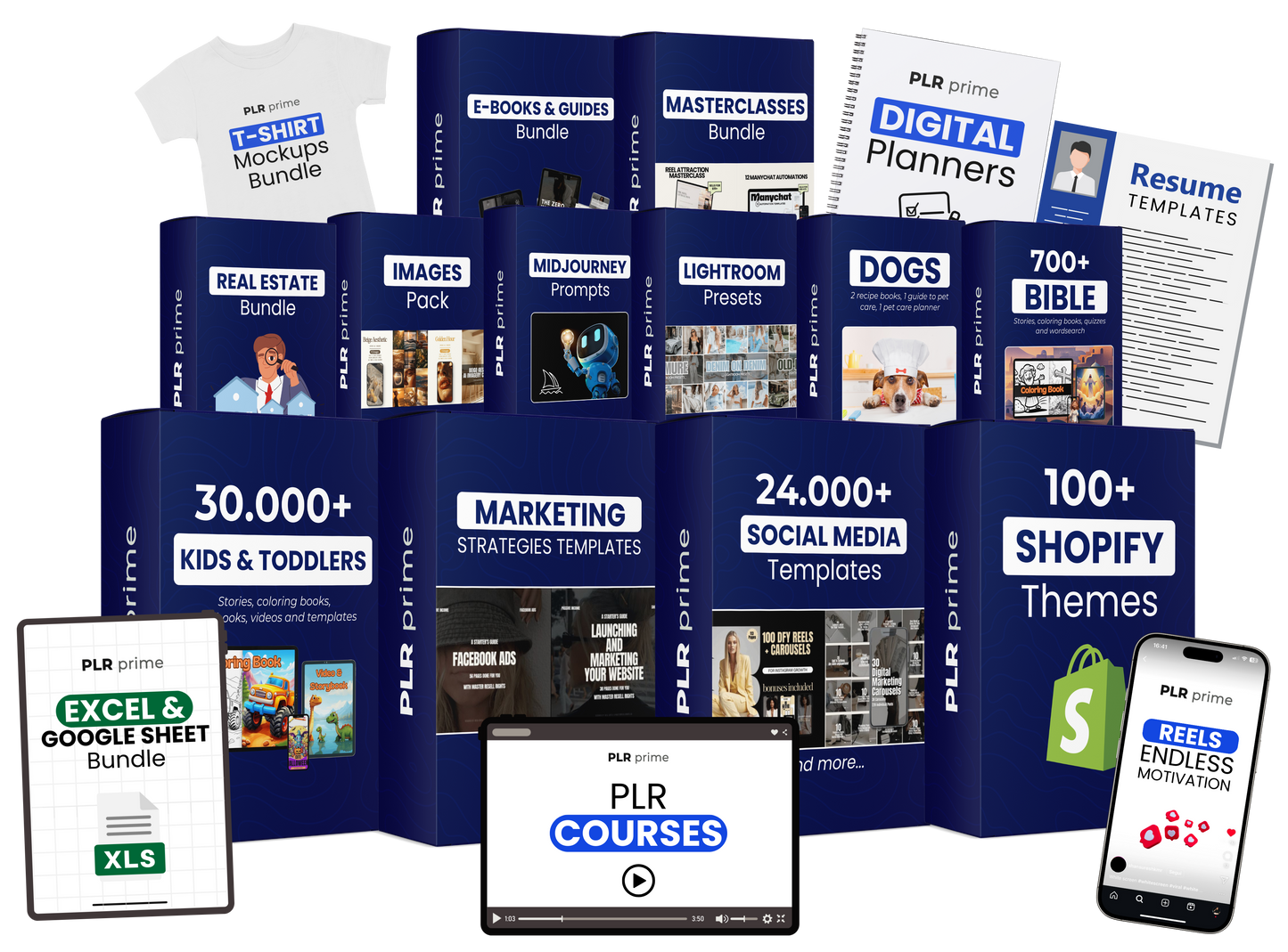 All-In-One PLR Digital Products Bundle